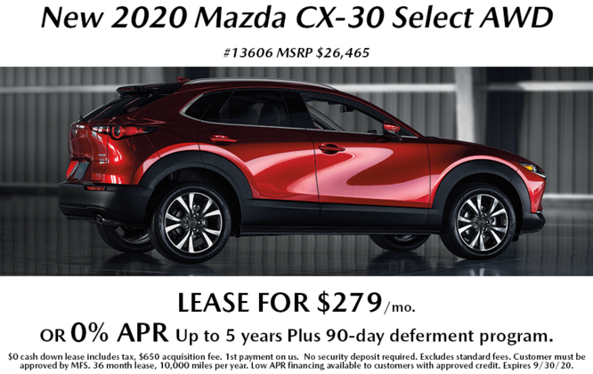 New 2020 Mazda CX-30 Select New 2020 Mazda CX-30 Select