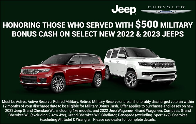 Jeep Military Bonus Cash