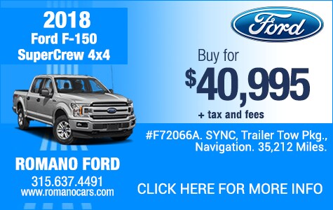 Used 2018 Ford F-150 SuperCrew 4x4