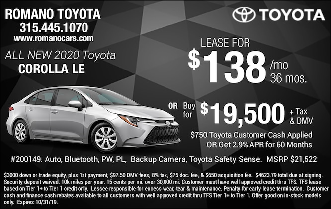 New 2020 Toyota Corolla LE New 2020 Toyota Corolla LE