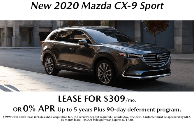 New 2020 Mazda CX-9 Sport New 2020 Mazda CX-9 Sport