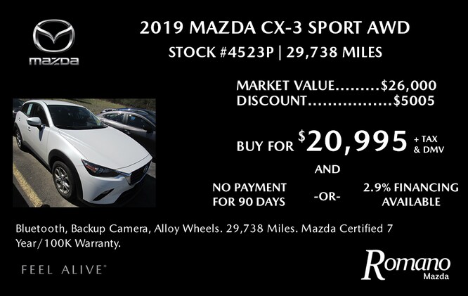 Mazda Certified 2019 CX-3 Sport AWD