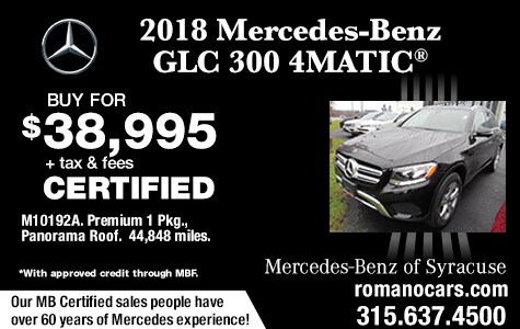 Mercedes Certified 2018 GLC 300 4MATIC SUV