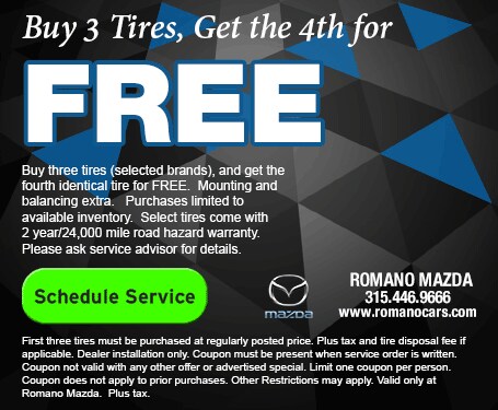 Save on Tires for Your Mazda at our Syracuse Service Center