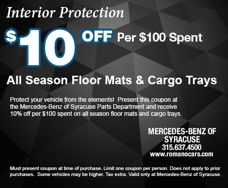 $10 off All Season Floor Mats and Trunk Trays