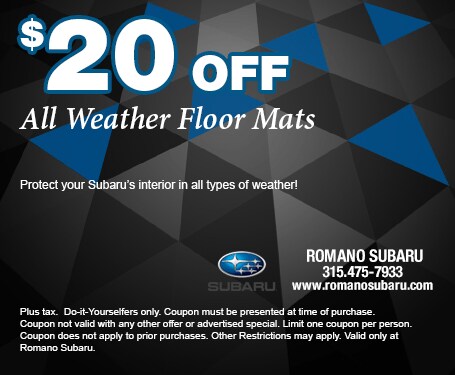 $20 Off Subaru All Weather Floor Mats $20 Off Subaru All Weather Floor Mats