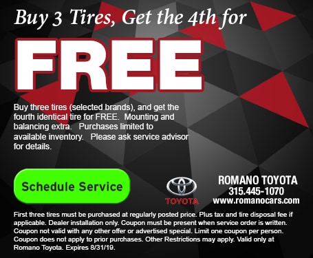 Toyota Tire Deals >> Auto Service Specials Coupons Deals Near Me Syracuse Ny Romano Toyota Tire Deals >> Auto Service Specials Coupons Deals Near Me Syracuse Ny Romano