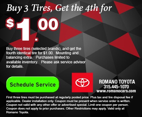 Toyota Tire Savings in East Syracuse NY