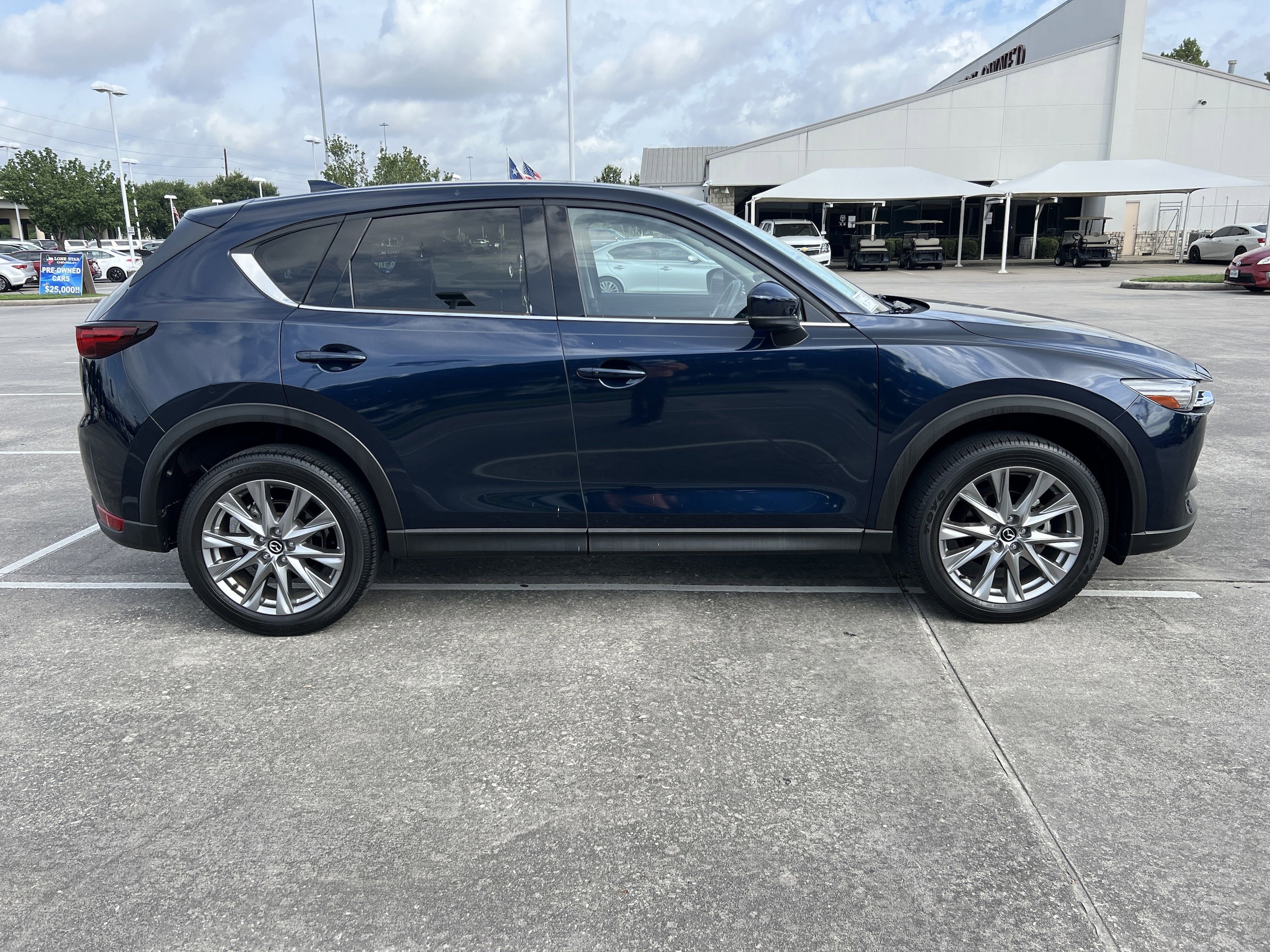 Used 2021 Mazda CX-5 Grand Touring with VIN JM3KFBDM4M1487128 for sale in Baytown, TX