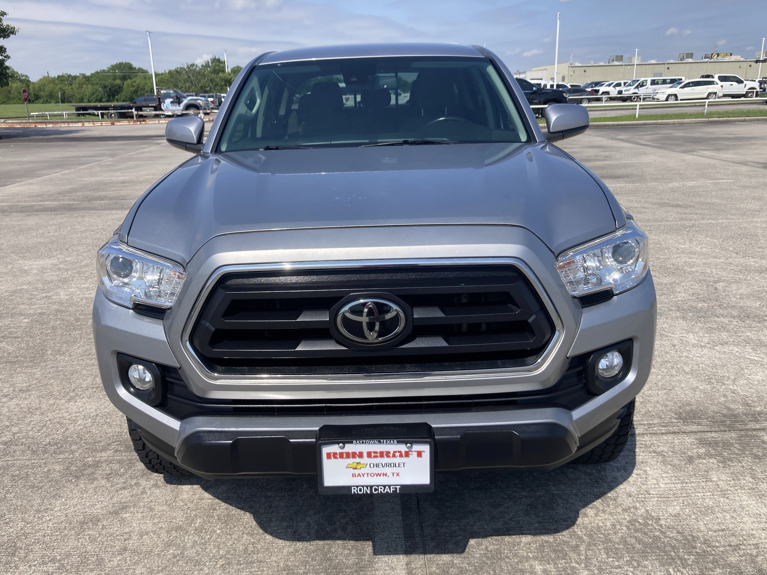 Used 2021 Toyota Tacoma SR5 with VIN 3TMAZ5CN8MM152044 for sale in Baytown, TX