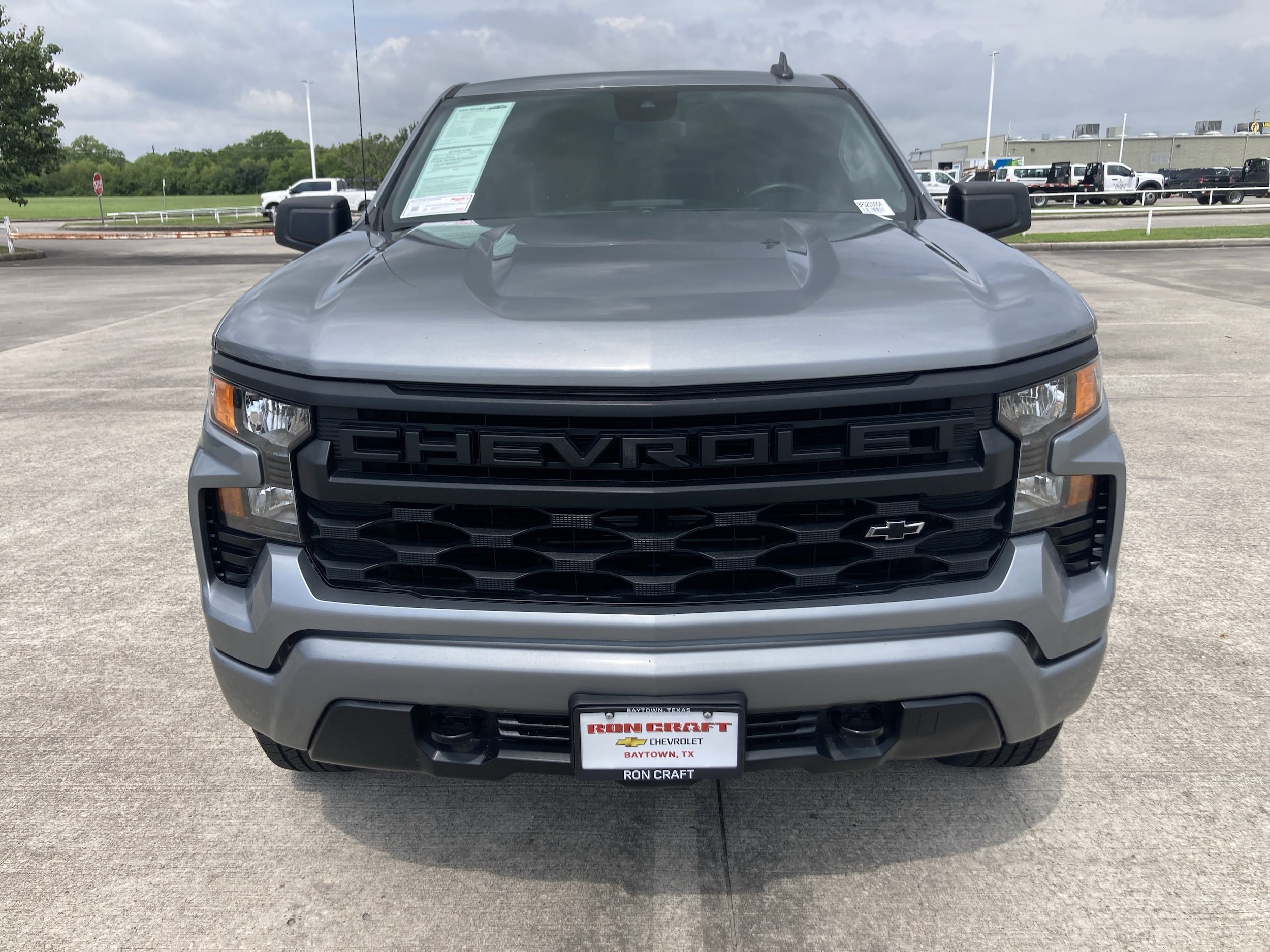 Used 2023 Chevrolet Silverado 1500 Custom with VIN 3GCPABEK4PG216554 for sale in Baytown, TX