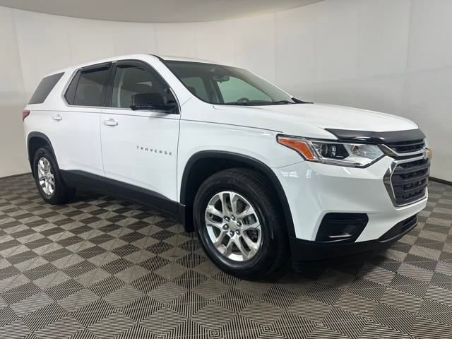 Used 2018 Chevrolet Traverse LS with VIN 1GNEVFKW5JJ166593 for sale in Canton, OH