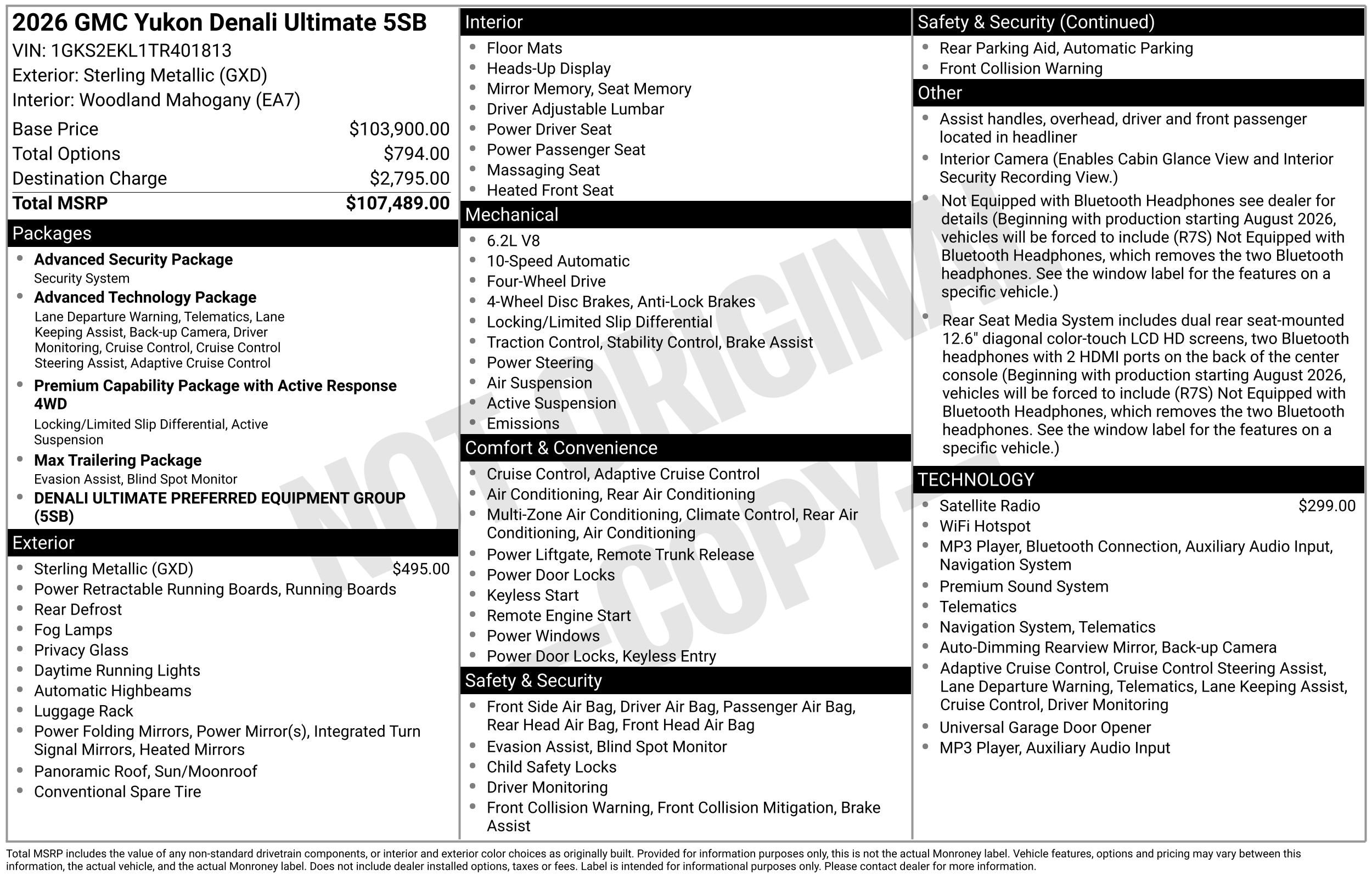 2026 GMC Yukon Denali Ultimate - Photo 3