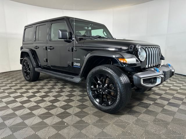 Used 2023 Jeep Wrangler 4xe Sahara 4XE with VIN 1C4JJXP60PW684642 for sale in North Canton, OH
