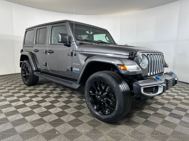 Used 2023 Jeep Wrangler 4xe Sahara 4XE with VIN 1C4JJXP60PW555462 for sale in North Canton, OH