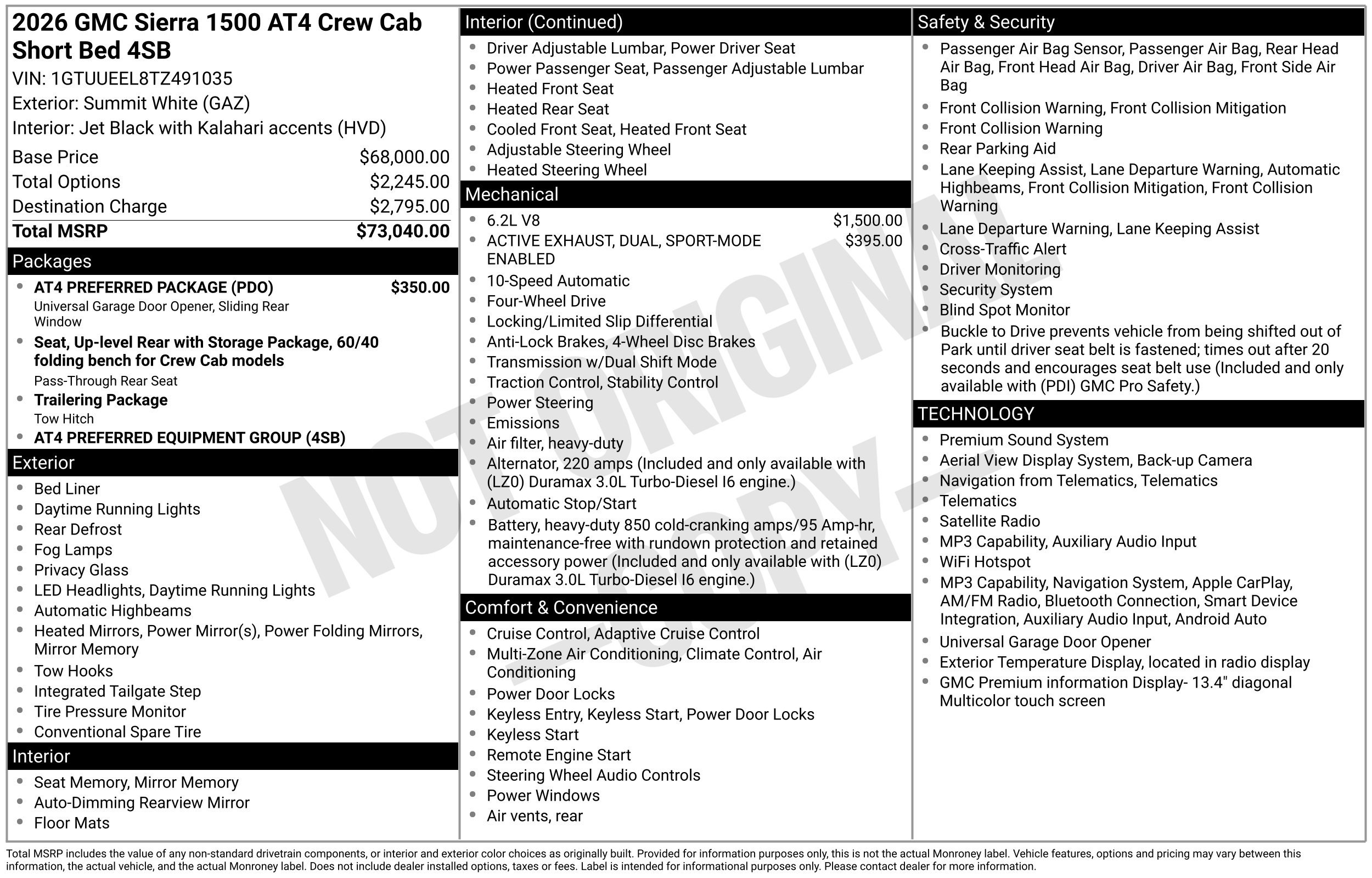 2026 GMC Sierra 1500 AT4 - Photo 3