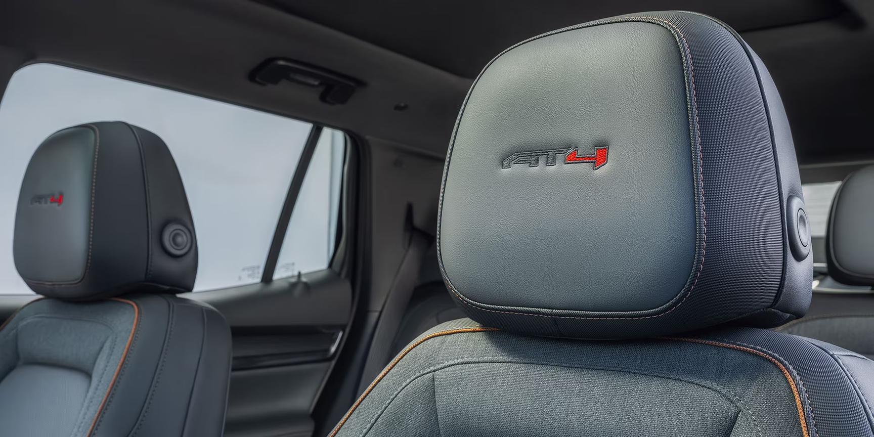 2026 GMC Terrain interior with leather seating and floating center console