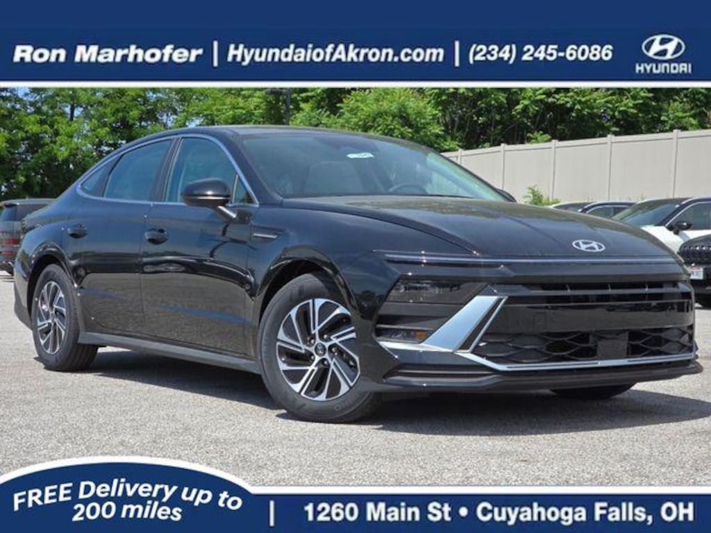 New 2026 Hyundai Sonata Hybrid Blue Sedan