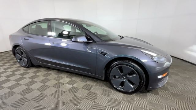 Used 2021 Tesla Model 3 Base with VIN 5YJ3E1EBXMF928081 for sale in Cuyahoga Falls, OH