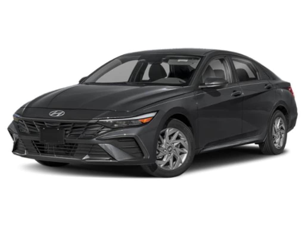 New 2026 Hyundai Elantra Hybrid Blue Sedan
