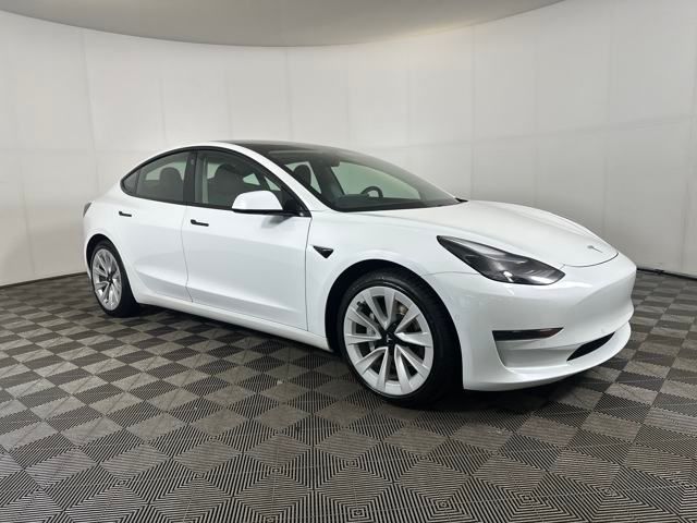 Used 2021 Tesla Model 3 Base with VIN 5YJ3E1EA5MF057050 for sale in Cuyahoga Falls, OH