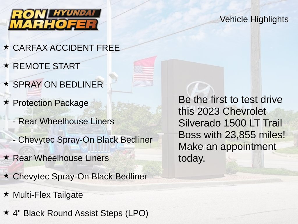 Used 2023 Chevrolet Silverado 1500 LT Trail Boss Truck