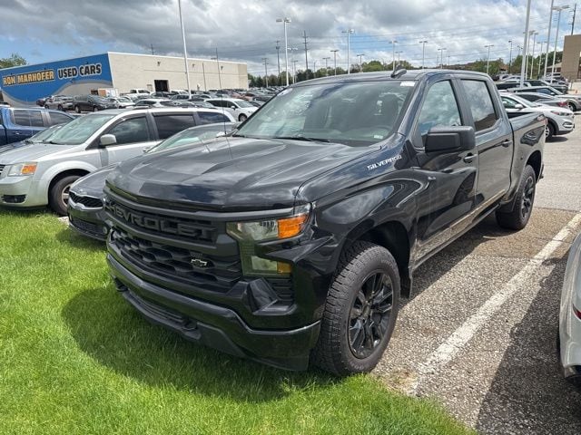 Certified 2024 Chevrolet Silverado 1500 Custom with VIN 1GCPDBEKXRZ289891 for sale in Cuyahoga Falls, OH