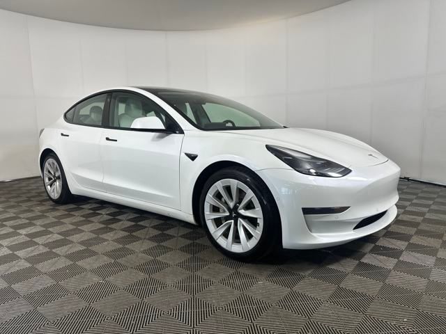 Used 2021 Tesla Model 3 Base with VIN 5YJ3E1EA6MF020542 for sale in Cuyahoga Falls, OH