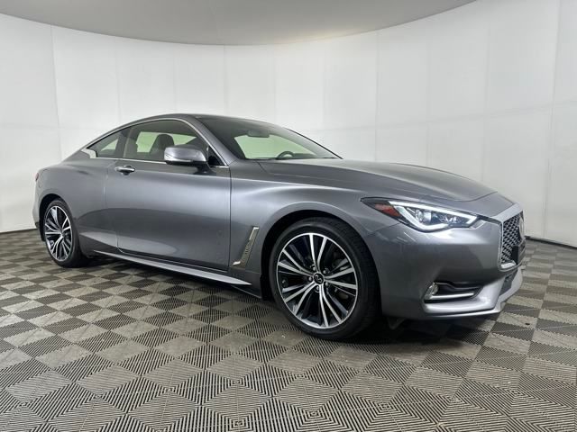 Used 2022 INFINITI Q60 Coupe PURE with VIN JN1EV7JL8NM630263 for sale in Cuyahoga Falls, OH