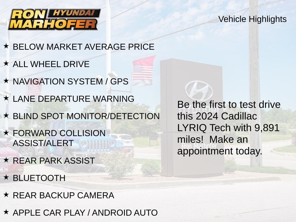 Used 2024 Cadillac LYRIQ Tech with VIN 1GYKPMRL4RZ128432 for sale in Cuyahoga Falls, OH
