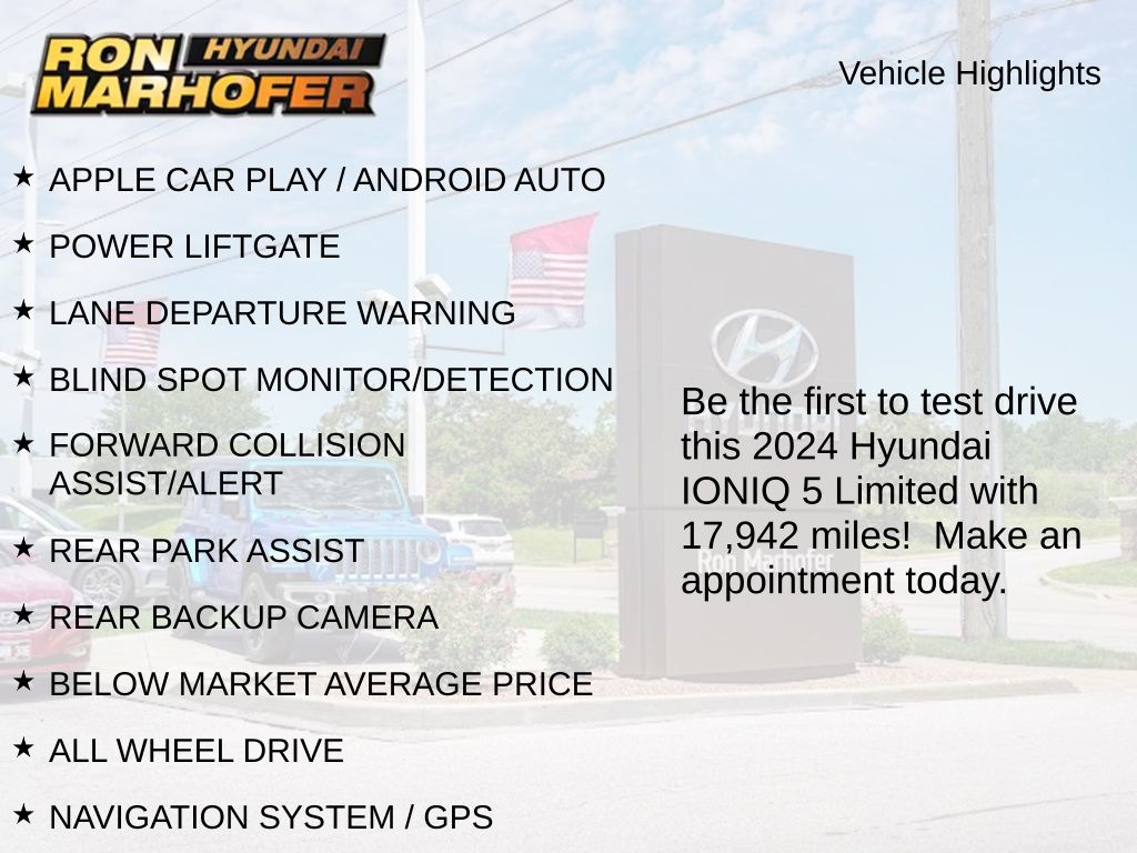 Used 2024 Hyundai IONIQ 5 Limited with VIN KM8KRDDF4RU308892 for sale in Cuyahoga Falls, OH