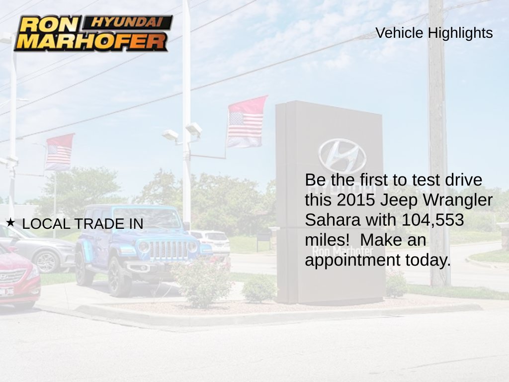 Used 2015 Jeep Wrangler Sahara with VIN 1C4AJWBGXFL527596 for sale in Cuyahoga Falls, OH