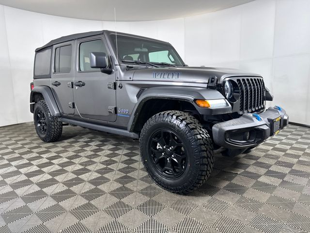 Used 2023 Jeep Wrangler 4xe Willys 4XE with VIN 1C4JJXN69PW592139 for sale in Cuyahoga Falls, OH