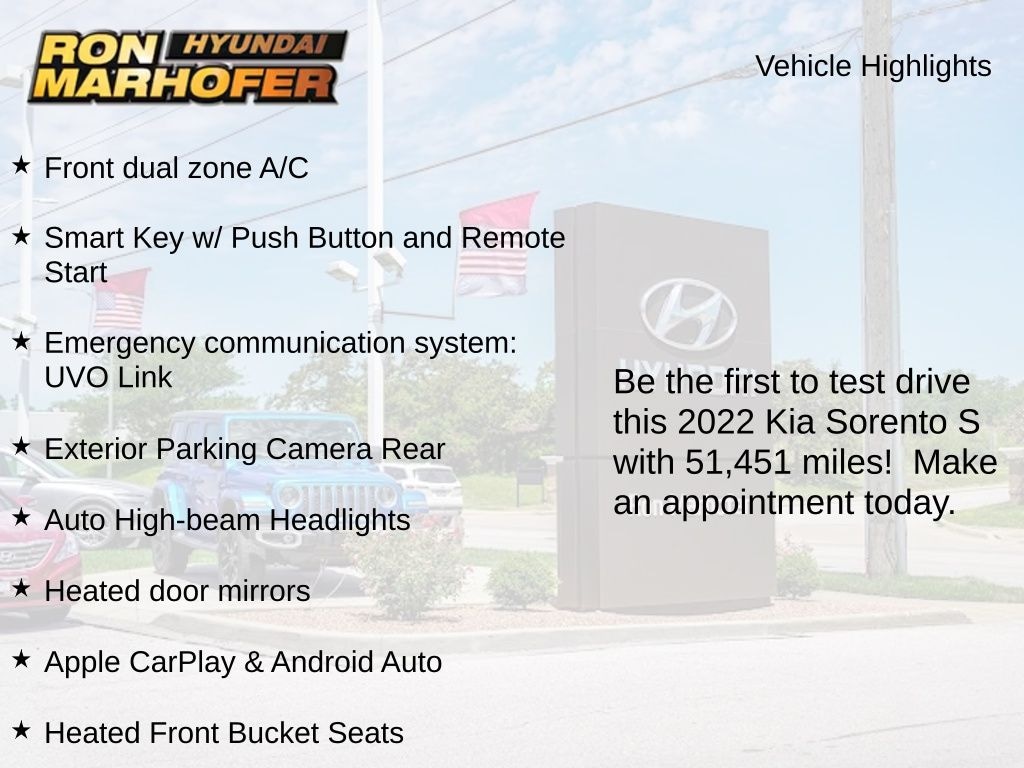 Used 2022 Kia Sorento S SUV