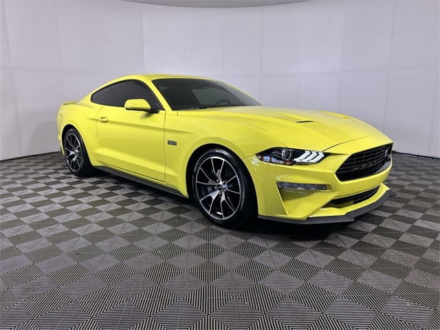 Used 2021 Ford Mustang EcoBoost with VIN 1FA6P8TD7M5109458 for sale in Cuyahoga Falls, OH