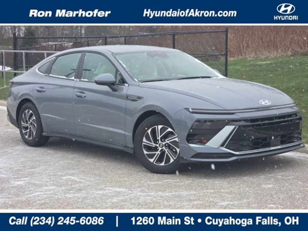 New 2026 Hyundai Sonata Hybrid Blue Sedan