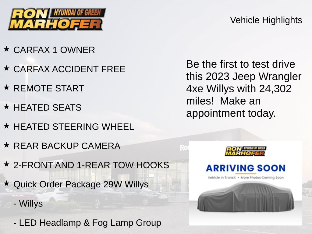 Used 2023 Jeep Wrangler 4xe Willys 4xe SUV