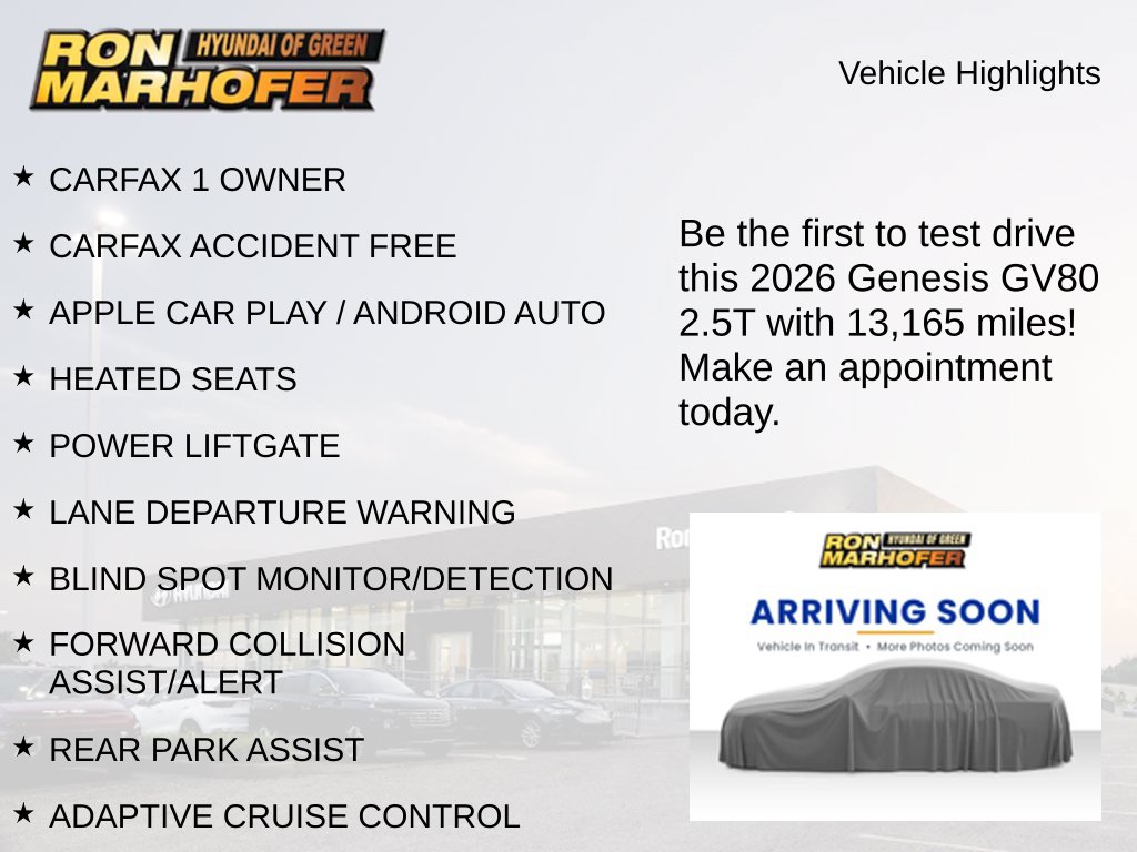 Used 2026 Genesis GV80 2.5T SUV