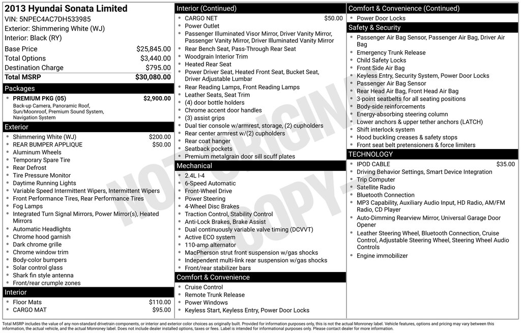 Used 2013 Hyundai Sonata Limited Sedan