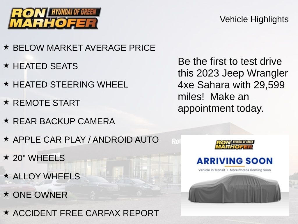 Used 2023 Jeep Wrangler 4xe Sahara 4xe SUV