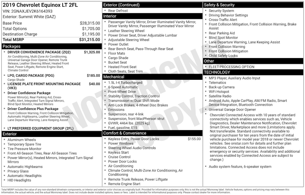 Used 2019 Chevrolet Equinox LT SUV