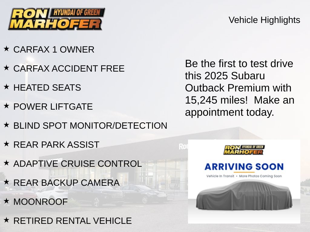 Used 2025 Subaru Outback Premium SUV