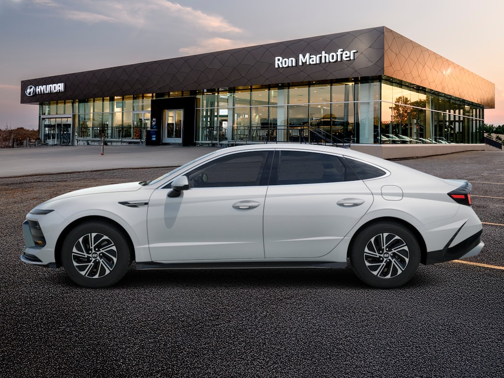 New 2026 Hyundai Sonata Hybrid Blue Sedan