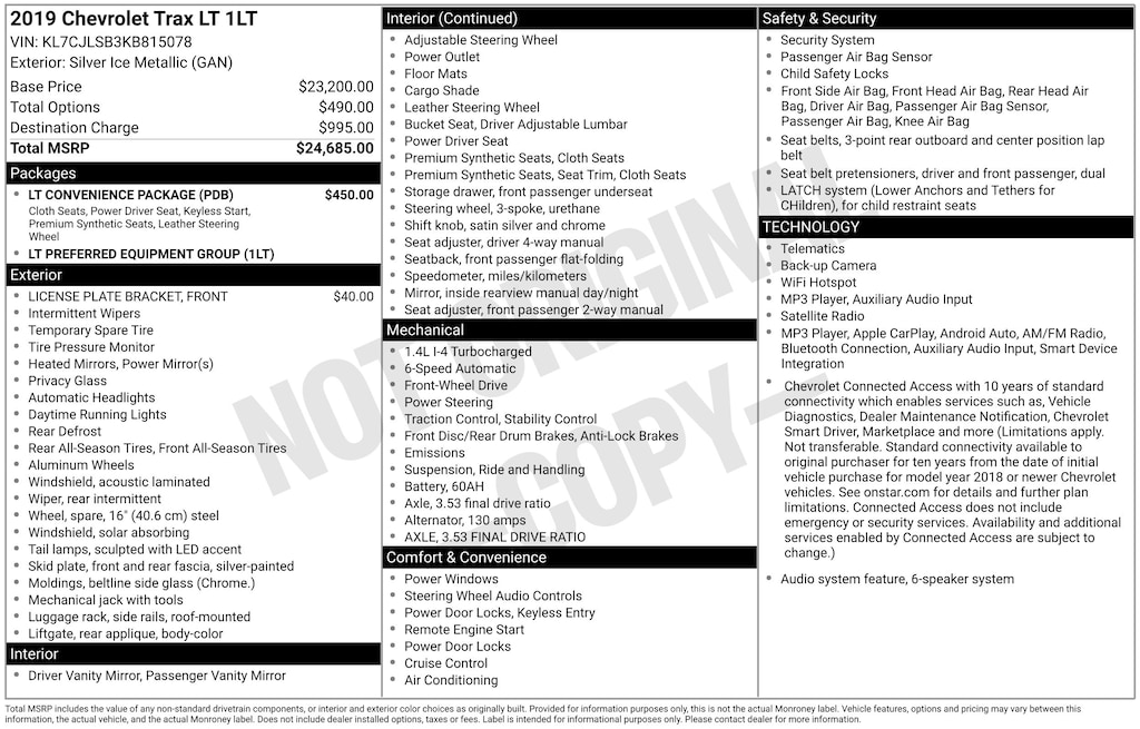 Used 2019 Chevrolet Trax LT SUV