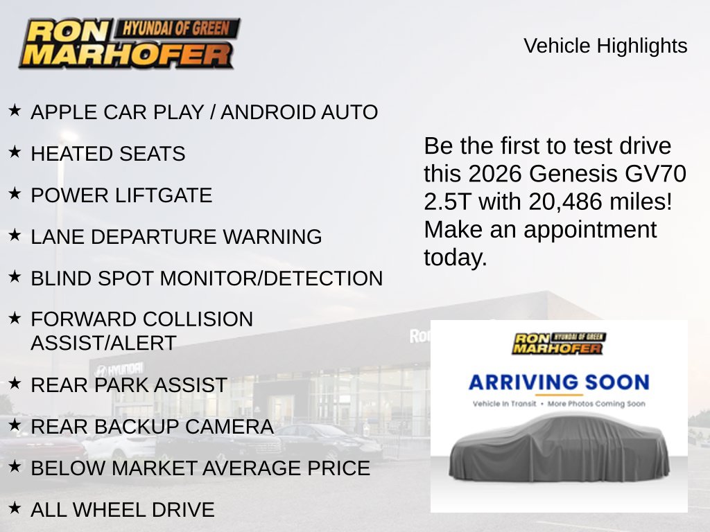 Used 2026 Genesis GV70 2.5T SUV