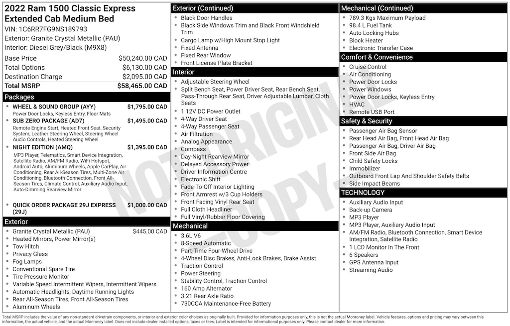 Used 2022 Ram 1500 Classic Express Truck