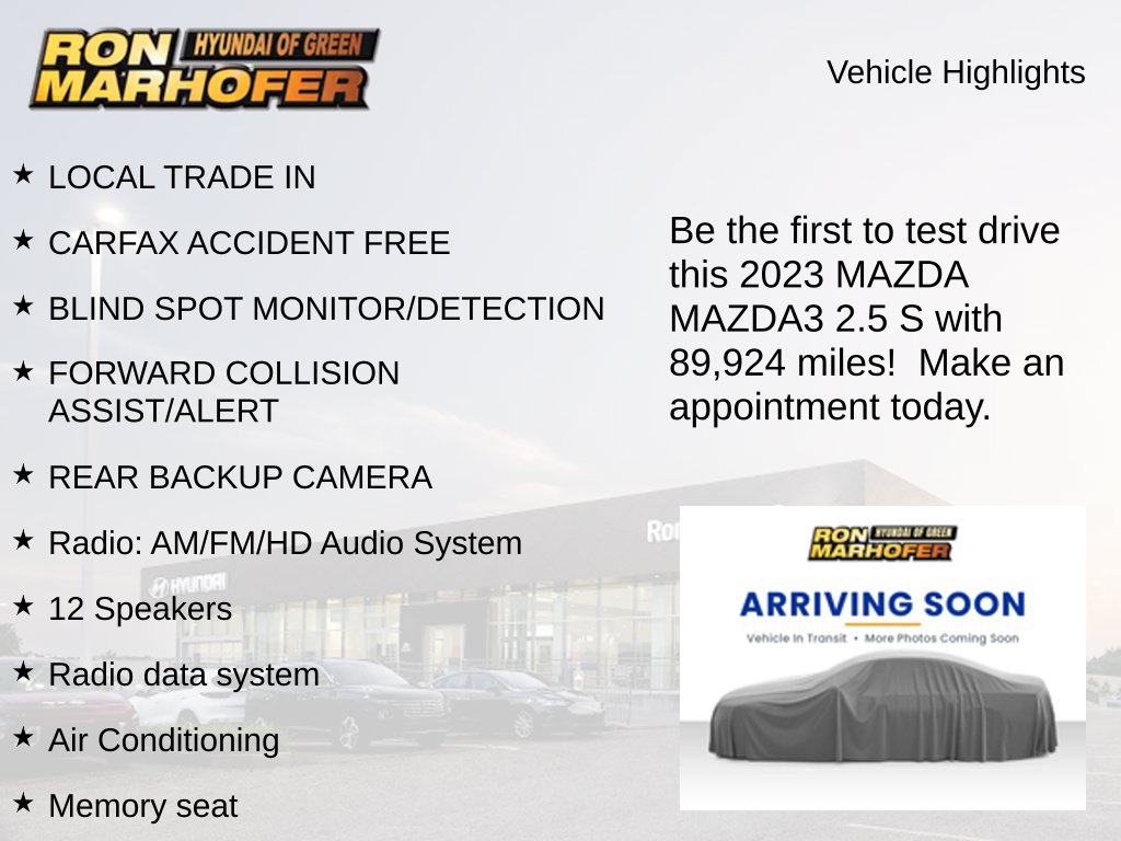 Used 2023 Mazda Mazda3 Sedan 2.5 S Carbon Edition Sedan