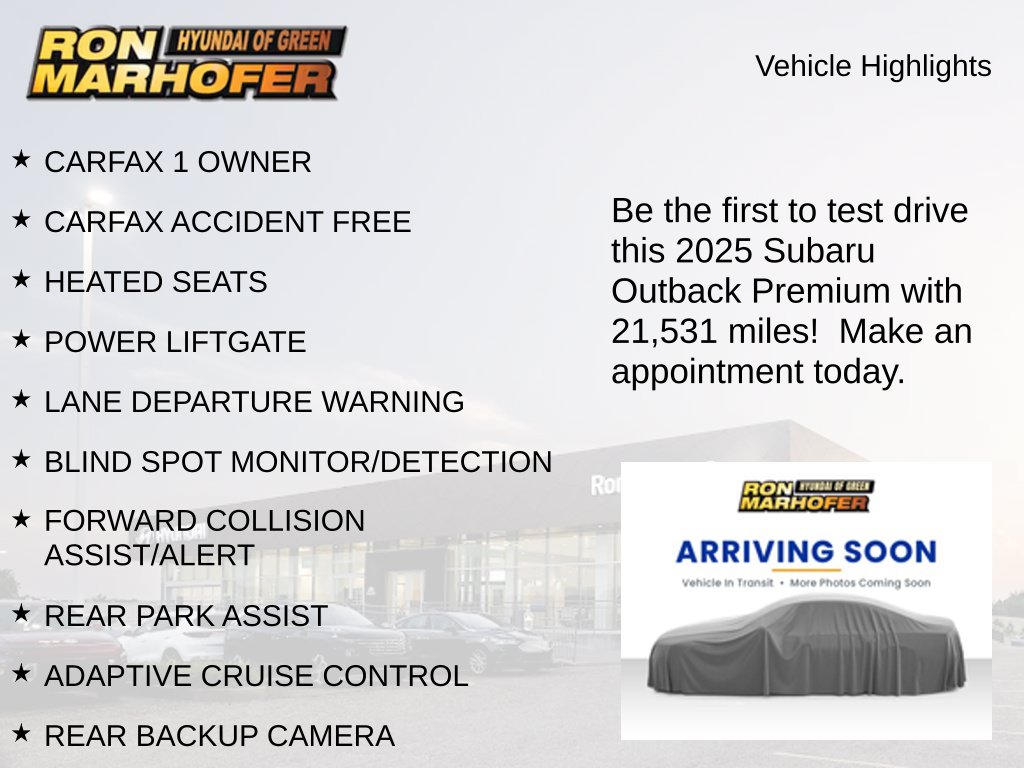 Used 2025 Subaru Outback Premium SUV