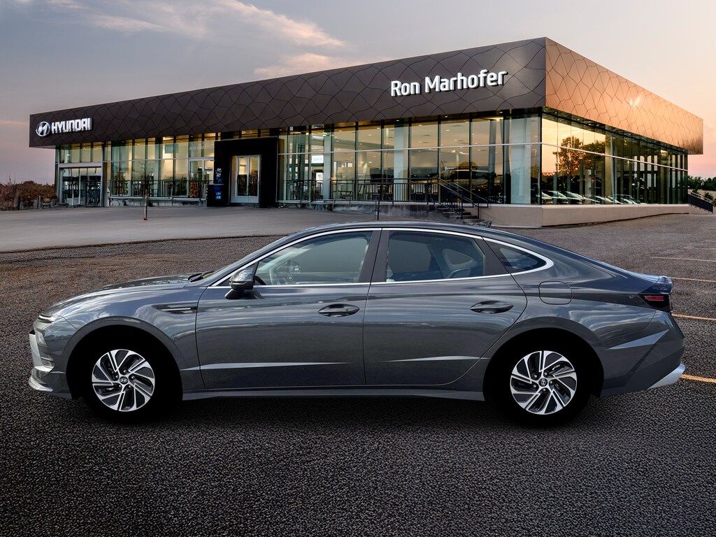 New 2026 Hyundai Sonata Hybrid Blue Sedan
