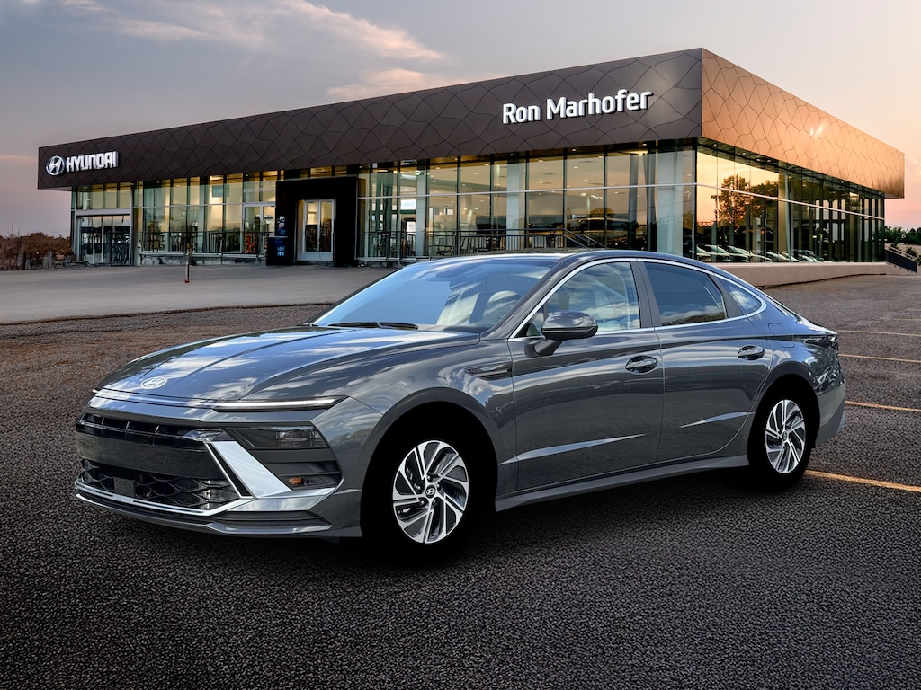 New 2026 Hyundai Sonata Hybrid Blue Sedan